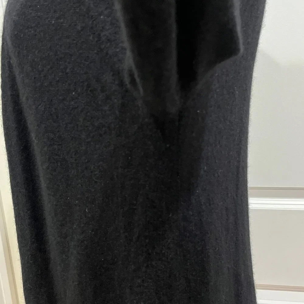 Aqua Cashmere Sweater Cardigan w/‎ Pockets Women's Size XS Black Side lace up - Picture 9 of 16